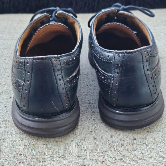 Cole Haan Men Oxford Shoes Black Genuine Leather Upper Lace Up Sneaker Size 11.5 main image 6